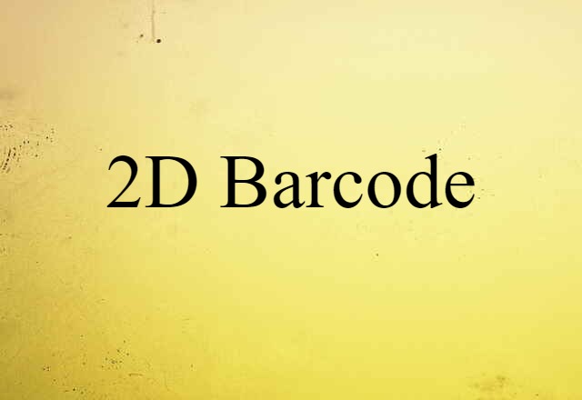 2D barcode