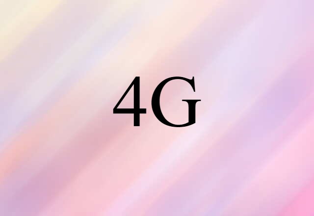 4G (noun) Definition, Meaning & Examples