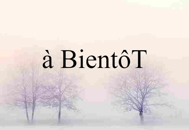 à Bientôt (noun) Definition, Meaning & Examples