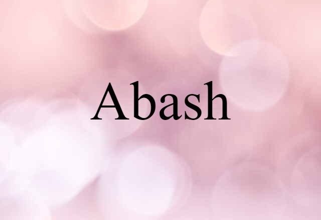 abash