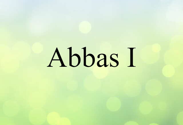 Abbas I