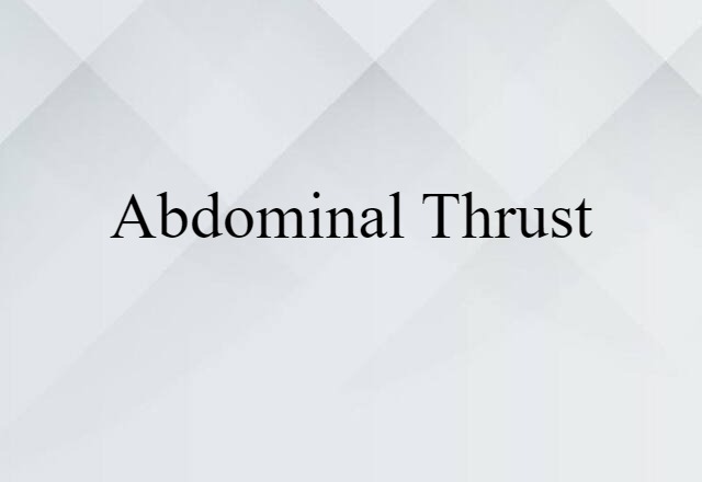 abdominal thrust