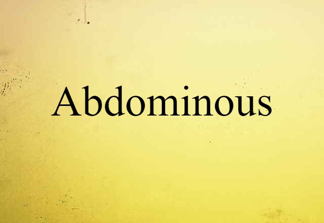 abdominous