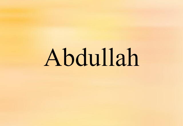 Abdullah