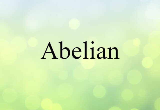 Abelian