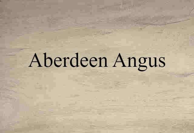 Aberdeen Angus