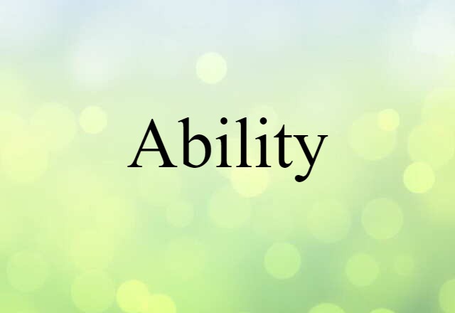 ability