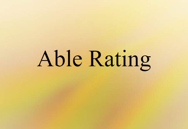 able rating