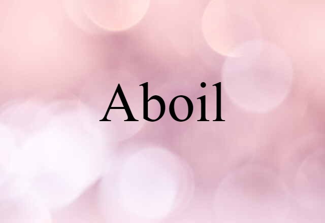 aboil