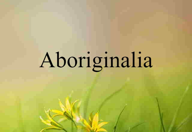 Aboriginalia