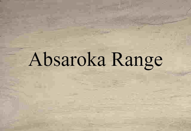 Absaroka Range