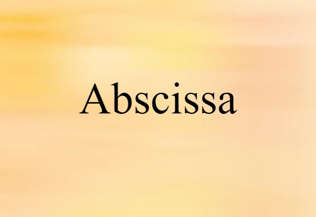 abscissa