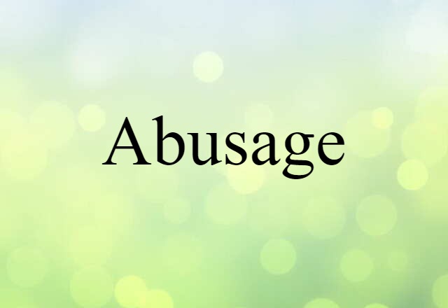 abusage