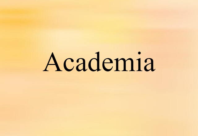 academia