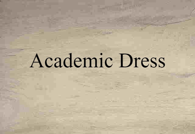 academic dress