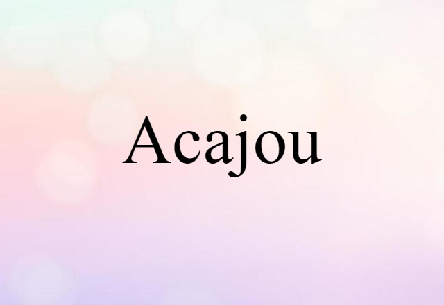 acajou