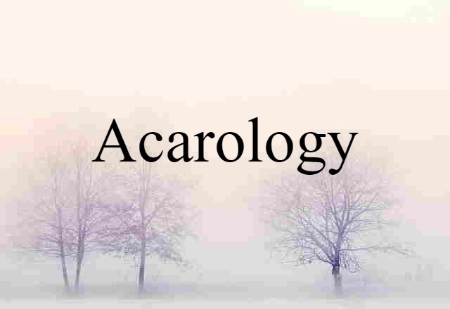 acarology