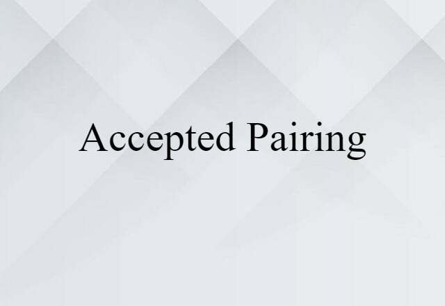 accepted pairing