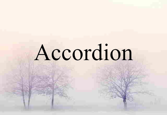 Accordion (noun) Definition, Meaning & Examples