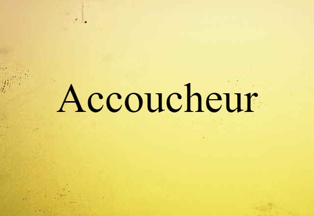 Accoucheur (noun) Definition, Meaning & Examples