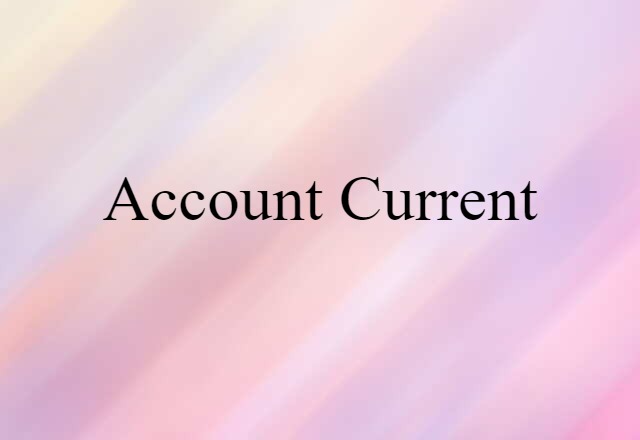 account current