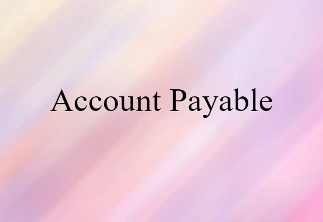 account payable