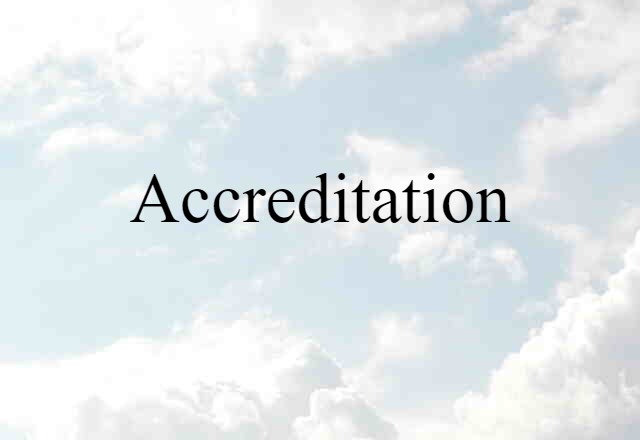 accreditation