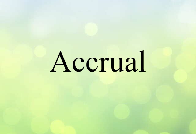 accrual