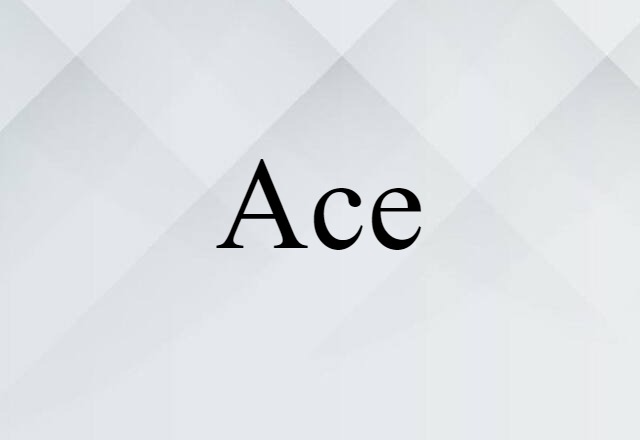 Ace (noun) Definition, Meaning & Examples