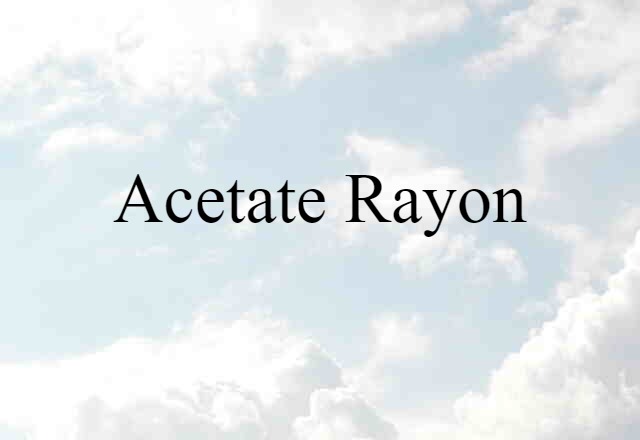 acetate rayon