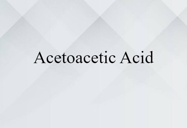 acetoacetic acid