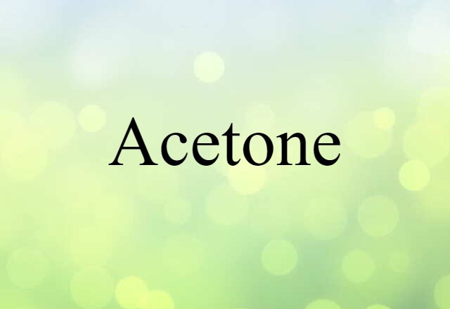 acetone