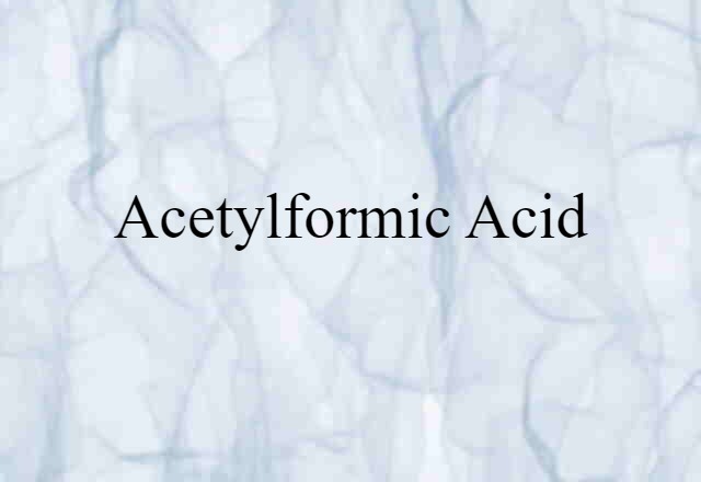 acetylformic acid