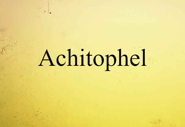 Achitophel