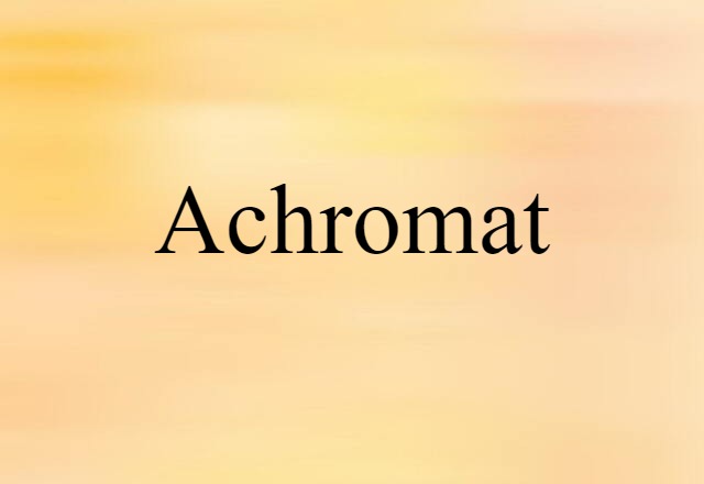 achromat