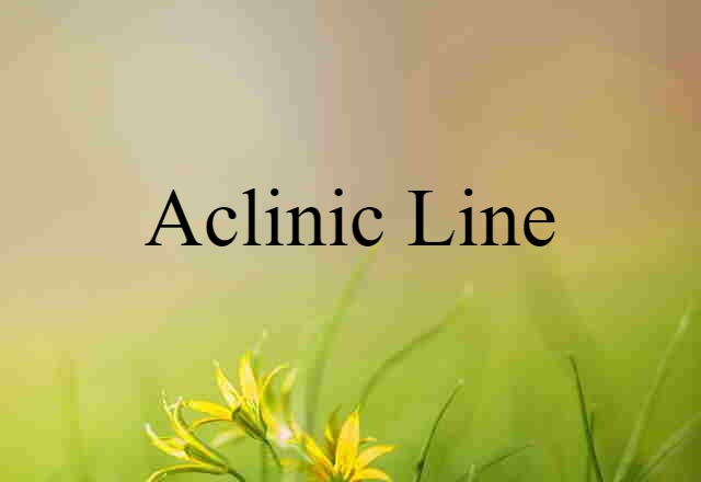 aclinic line