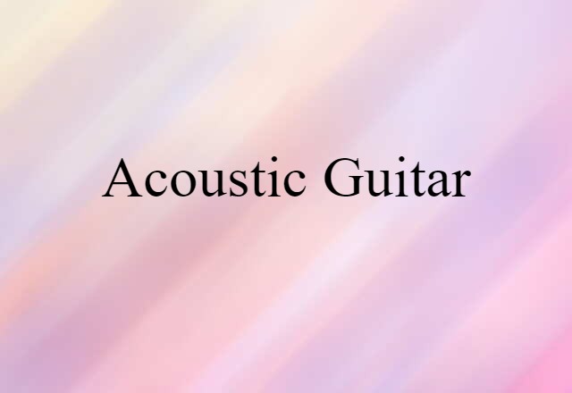 acoustic guitar