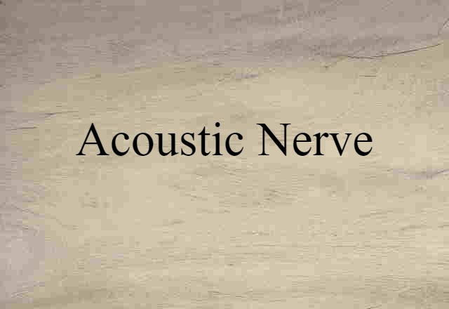 acoustic nerve