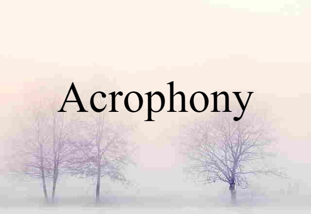 acrophony