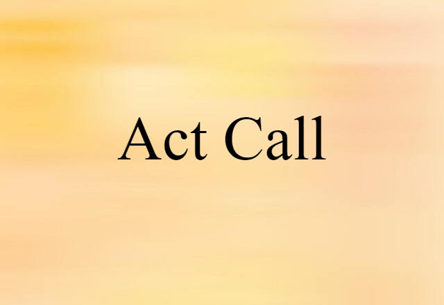 act call