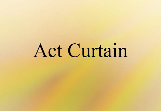 act curtain