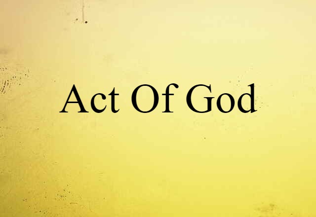 act of God