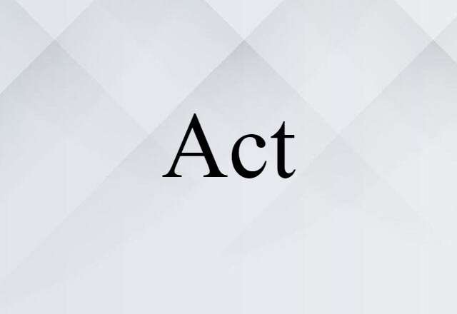 act