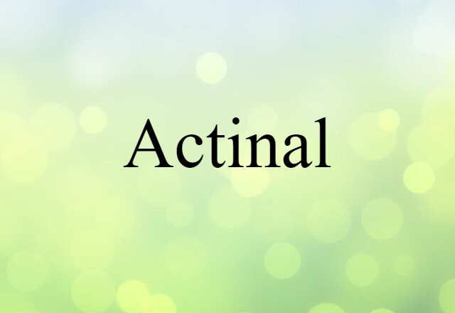 actinal