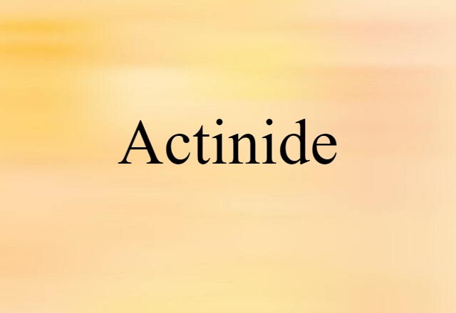 actinide