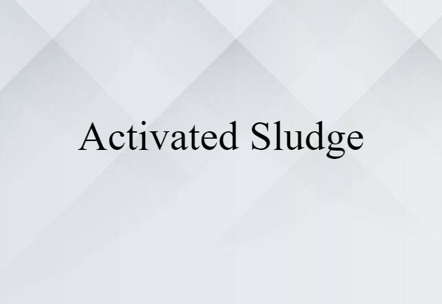 activated sludge