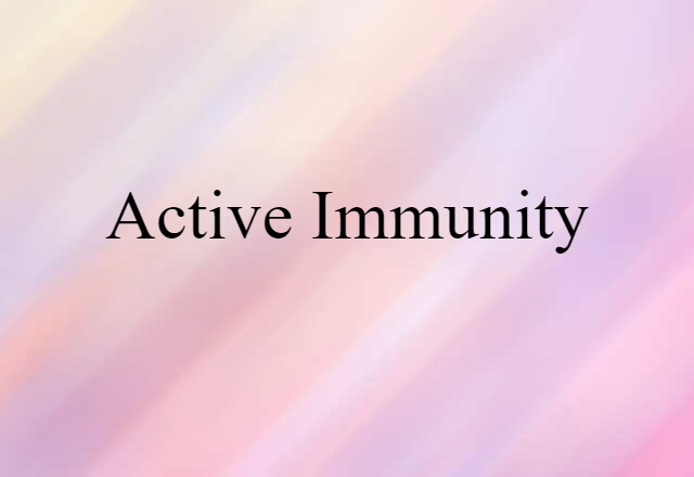 active immunity