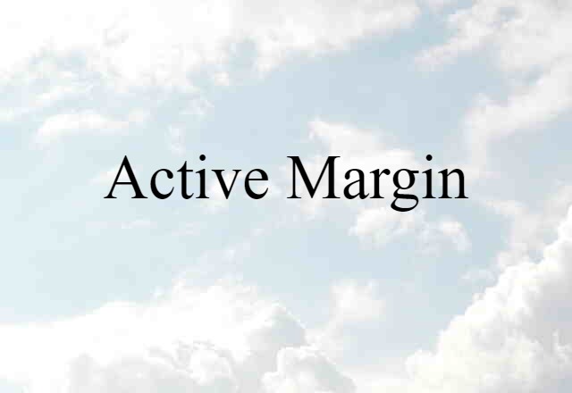 Active Margin (noun) Definition, Meaning & Examples