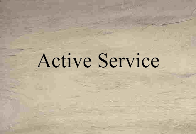 active service