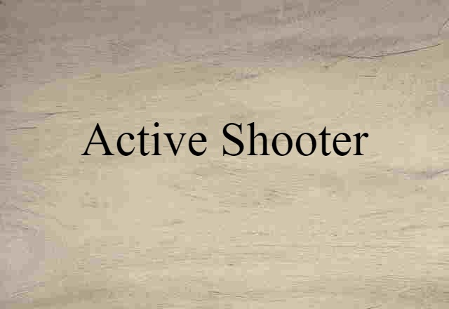 active shooter